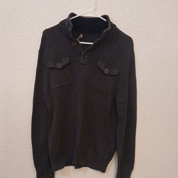 "Make Offer" Banana Republic Black Sweater with Mock Turtleneck - Picture 1 of 5